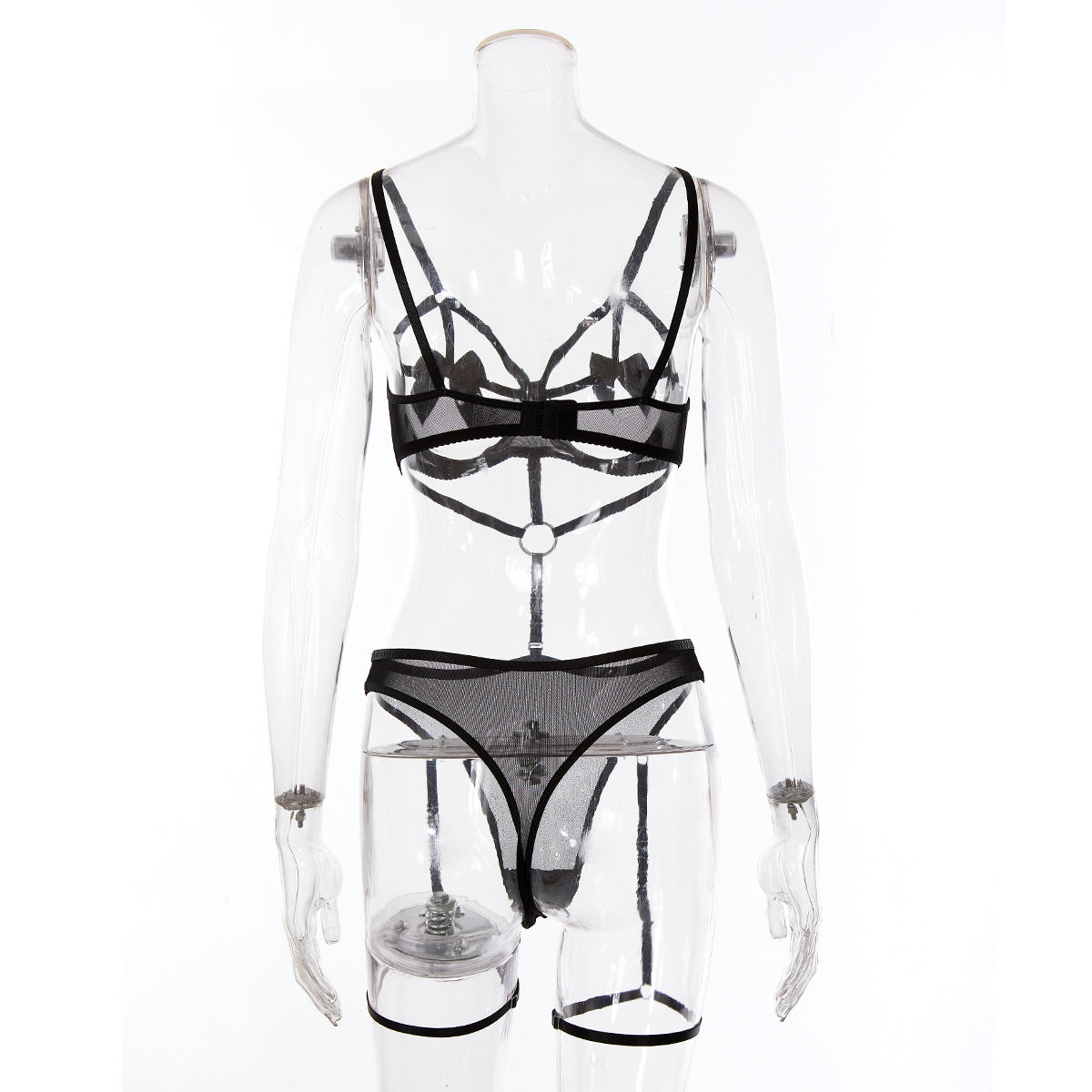 Love and Desire - Christmas Bow Strap Hollow Sexy Underwear