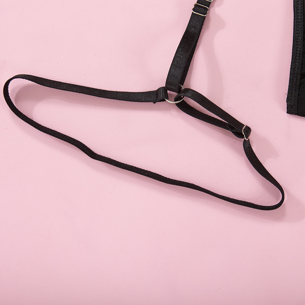 Love and Desire - Christmas Bow Strap Hollow Sexy Underwear